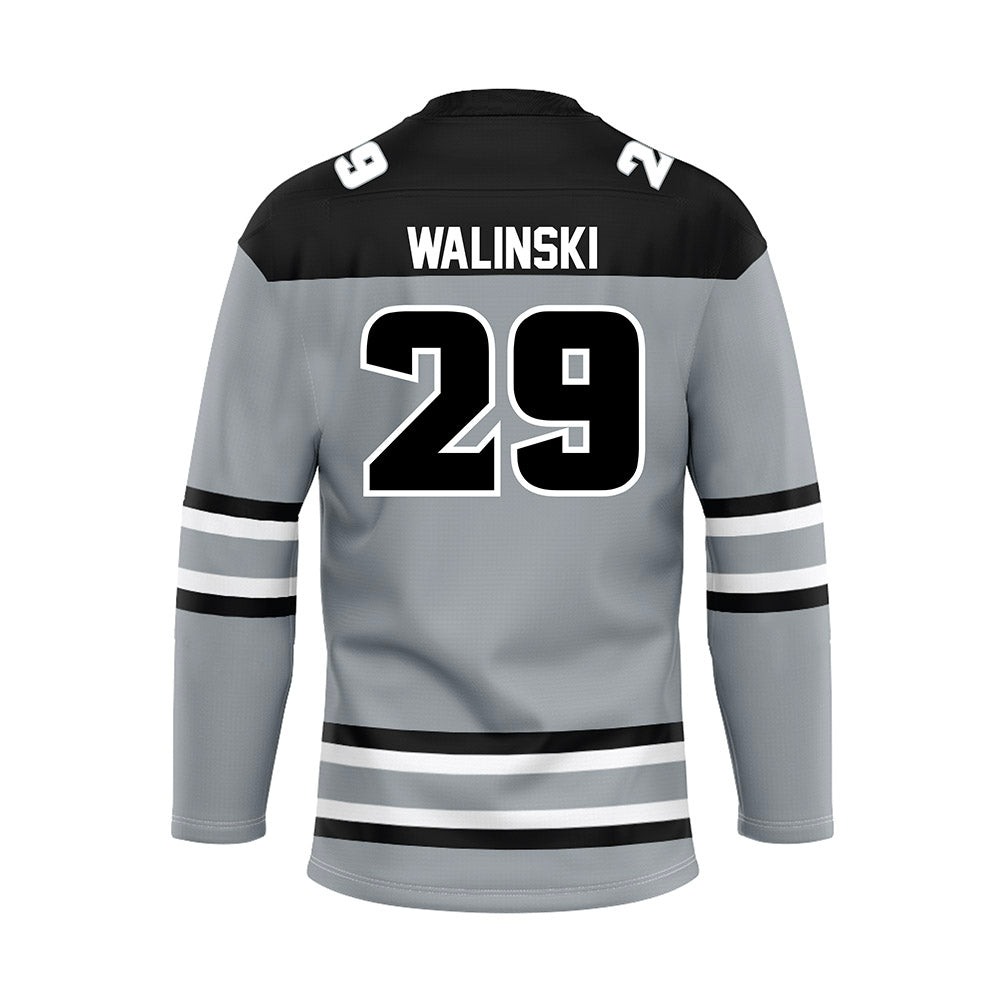 Providence - NCAA Women's Ice Hockey : Hope Walinski - Grey Hockey Jersey-1