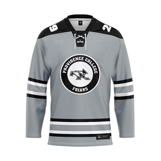 Providence - NCAA Women's Ice Hockey : Hope Walinski - Grey Hockey Jersey-0