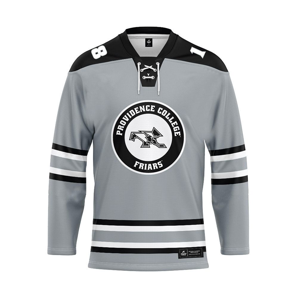 Providence - NCAA Women's Ice Hockey : Dylan Berman - Grey Hockey Jersey-0