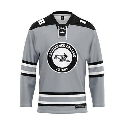 Providence - NCAA Women's Ice Hockey : Dylan Berman - Grey Hockey Jersey-0