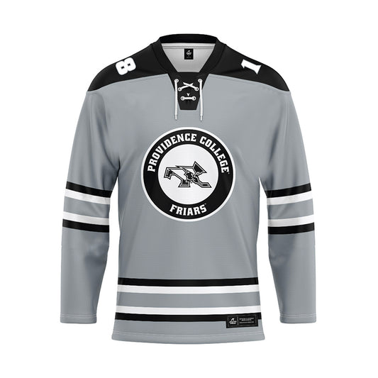 Providence - NCAA Women's Ice Hockey : Dylan Berman - Grey Hockey Jersey-0