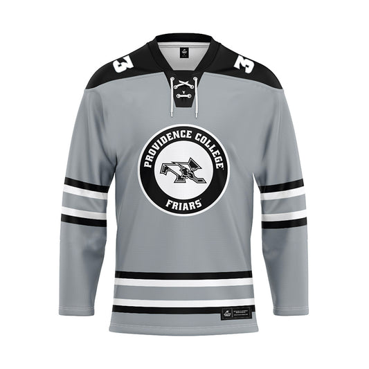 Providence - NCAA Women's Ice Hockey : Taya Currie - Grey Hockey Jersey-0