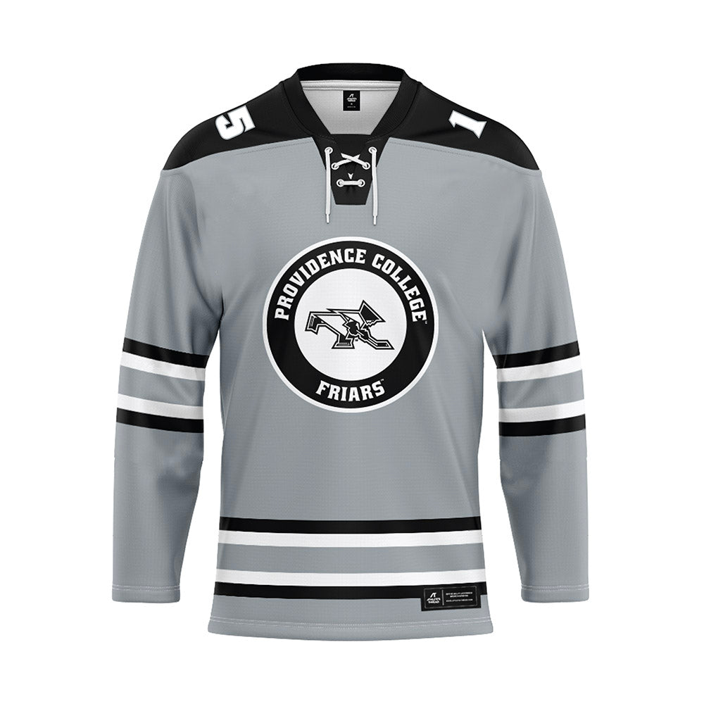 Providence - NCAA Women's Ice Hockey : Kayla Kutes - Grey Hockey Jersey-0