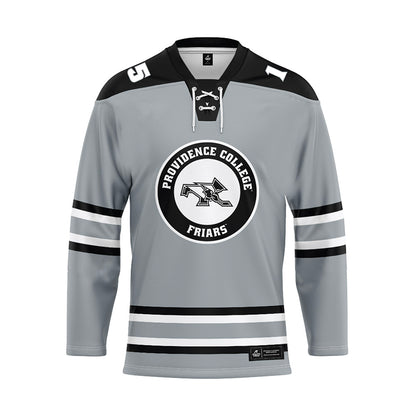 Providence - NCAA Women's Ice Hockey : Kayla Kutes - Grey Hockey Jersey-0