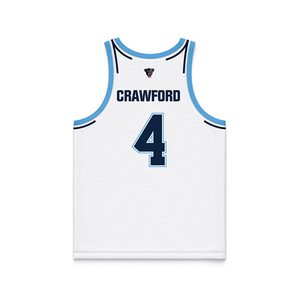 Maine - NCAA Men's Basketball : Caleb Crawford - White Basketball Jersey