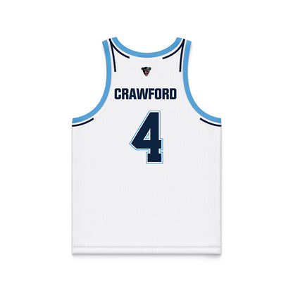 Maine - NCAA Men's Basketball : Caleb Crawford - White Basketball Jersey