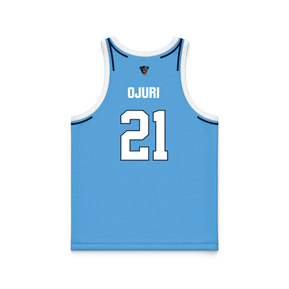 Maine - NCAA Men's Basketball : Joshua Ojuri - Light Blue Basketball Jersey-1