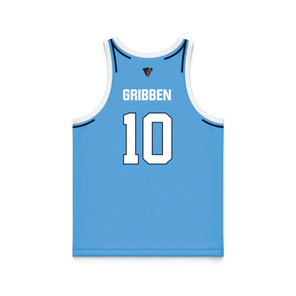 Maine - NCAA Men's Basketball : Killian Gribben - Light Blue Basketball Jersey-1