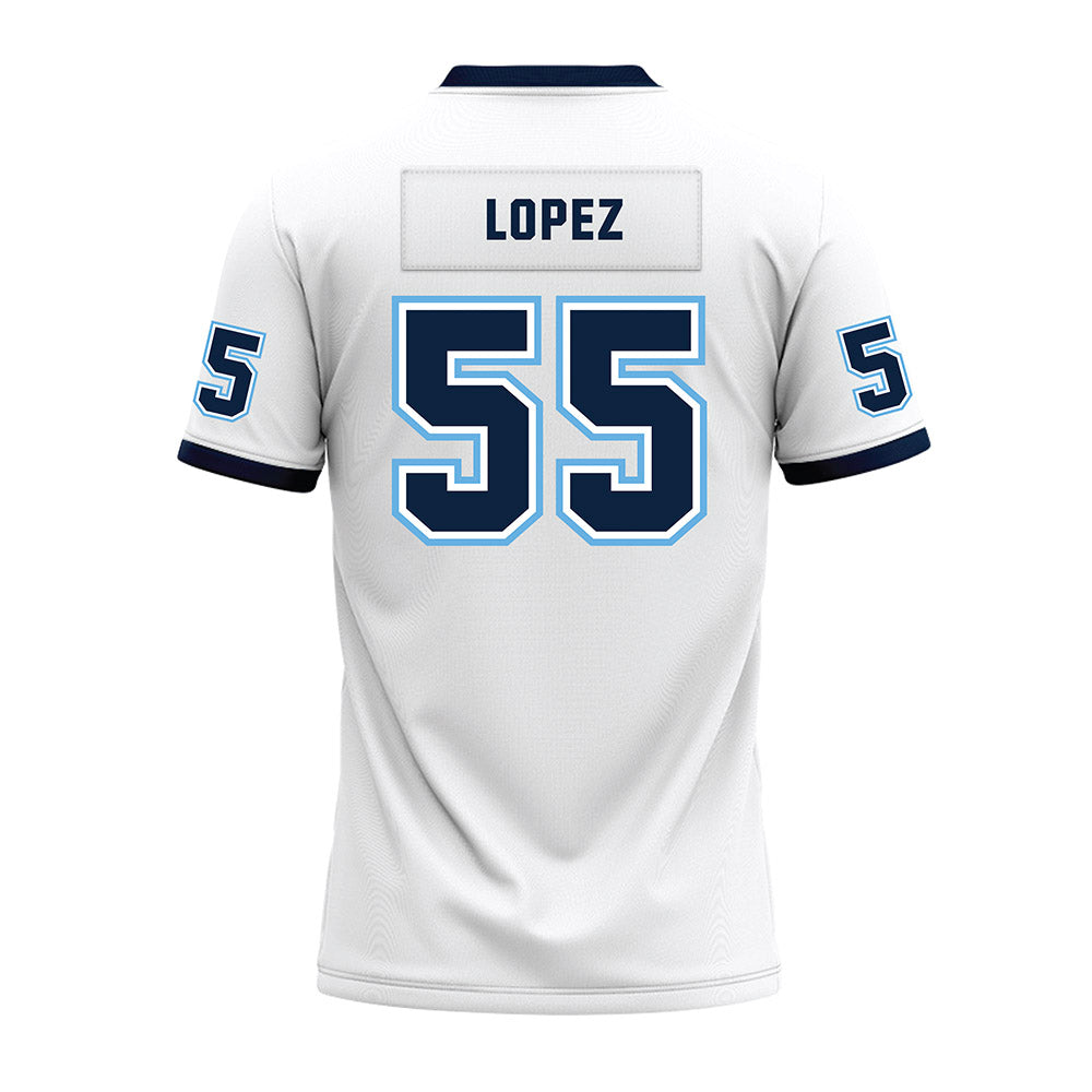 Maine - NCAA Football : Nathan Lopez - White Premium Football Jersey-1