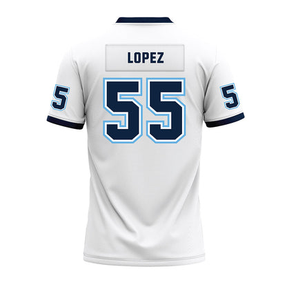 Maine - NCAA Football : Nathan Lopez - White Premium Football Jersey-1