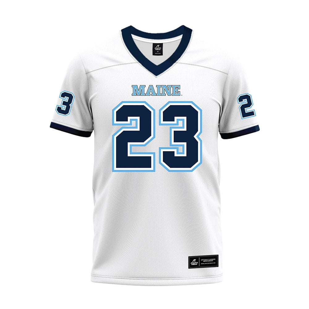 Maine - NCAA Football : Ronalon Renwick - White Premium Football Jersey-0