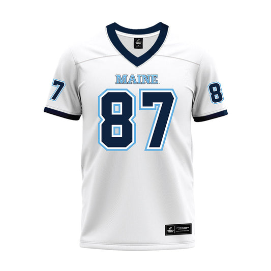 Maine - NCAA Football : Ty Boone - White Premium Football Jersey-0