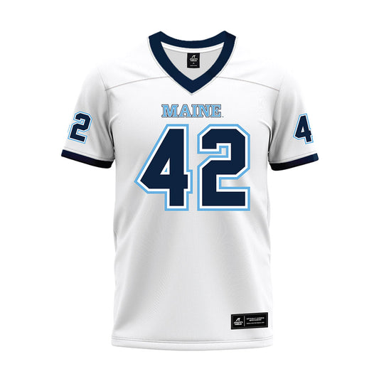 Maine - NCAA Football : Jack Bradshaw - White Premium Football Jersey-0