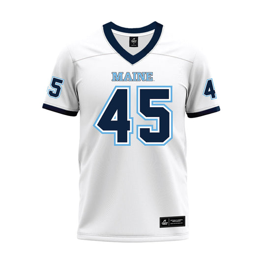 Maine - NCAA Football : Omar Aboutoui - White Premium Football Jersey-0