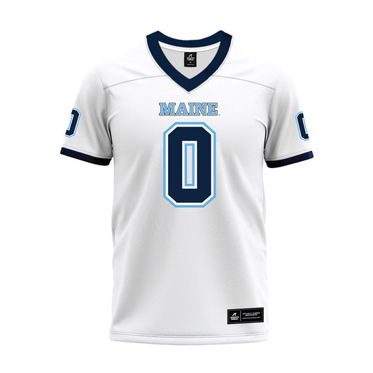 Maine - NCAA Football : Austin West - White Premium Football Jersey-0