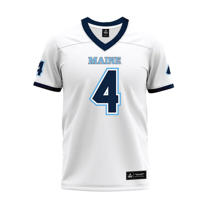 Maine - NCAA Football : Malik McNeely - White Premium Football Jersey-0