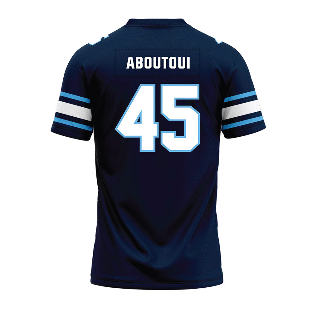 Maine - NCAA Football : Omar Aboutoui - Navy Premium Football Jersey-1