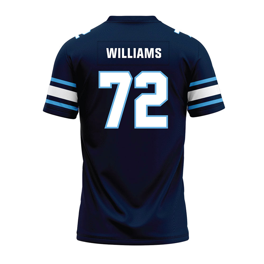 Maine - NCAA Football : Tyler Williams - Navy Premium Football Jersey-1