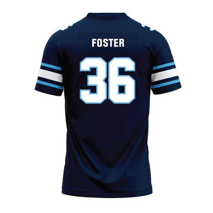 Maine - NCAA Football : Zeb Foster - Navy Premium Football Jersey-1
