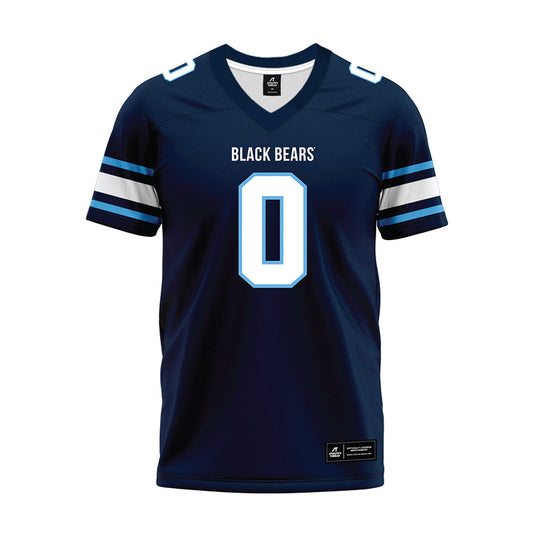 Maine - NCAA Football : Austin West - Navy Premium Football Jersey-0