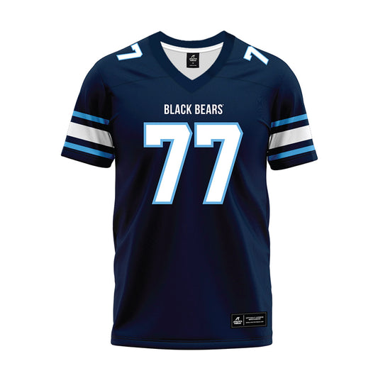 Maine - NCAA Football : Noah Shimko - Navy Premium Football Jersey-0