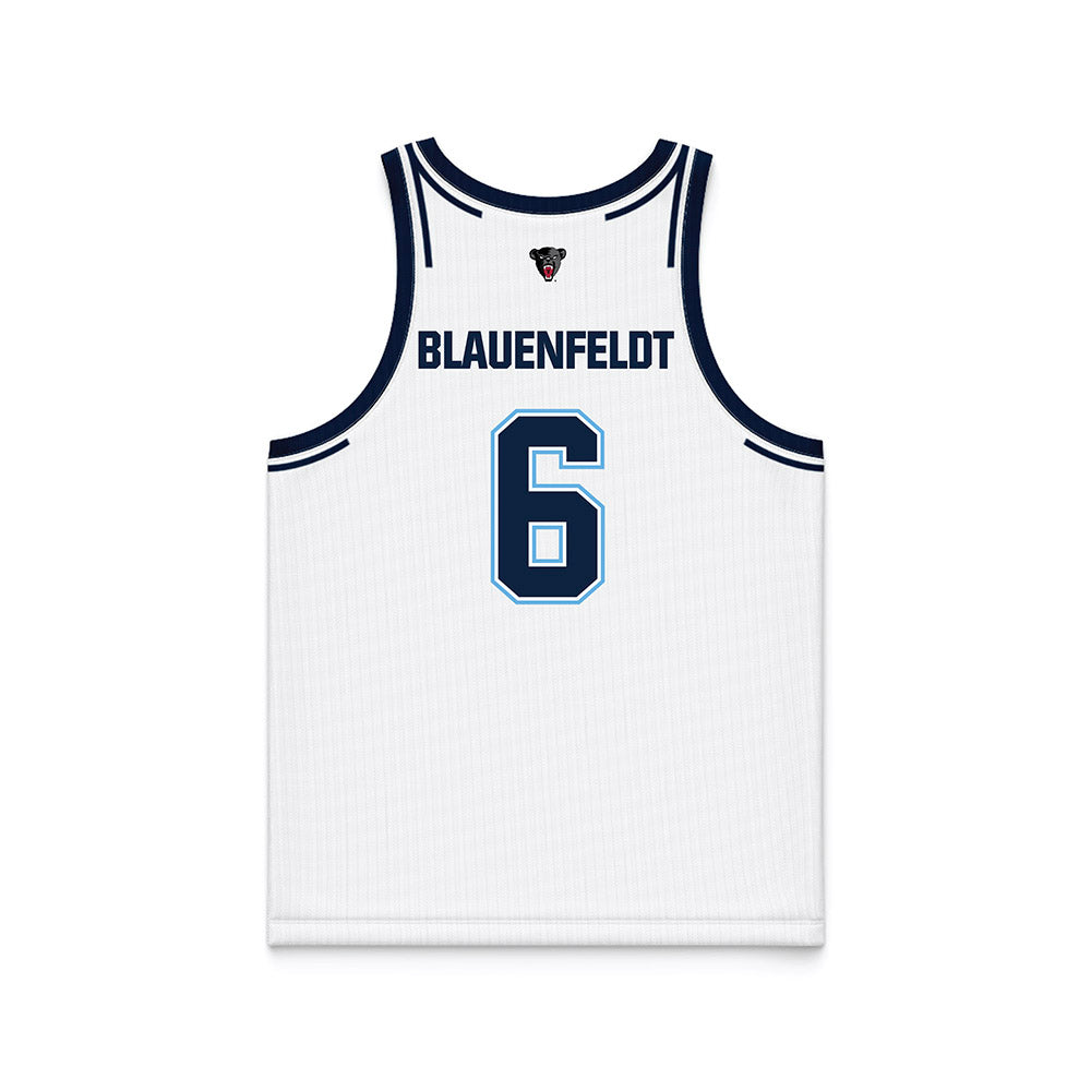 Maine - NCAA Women's Basketball : Asta Blauenfeldt - White Basketball Jersey-1