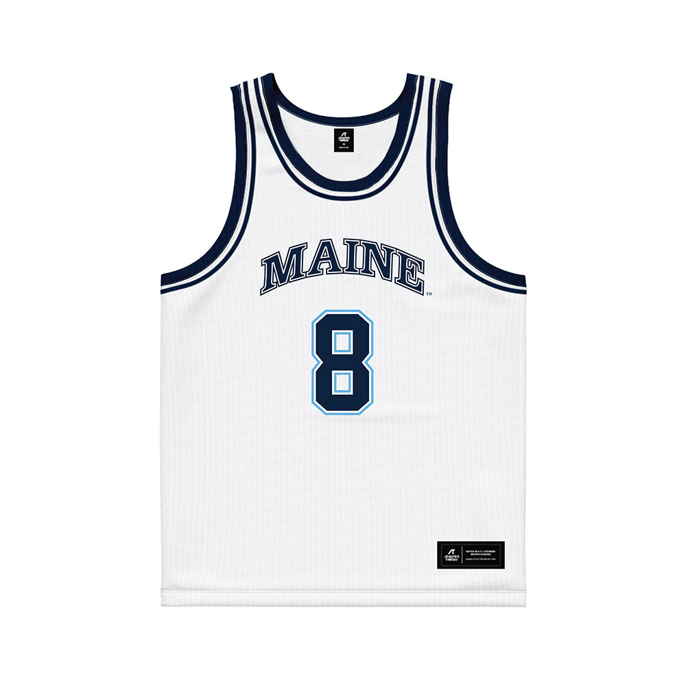 Maine - NCAA Women's Basketball : Lizzy Gruber - White Basketball Jersey-0