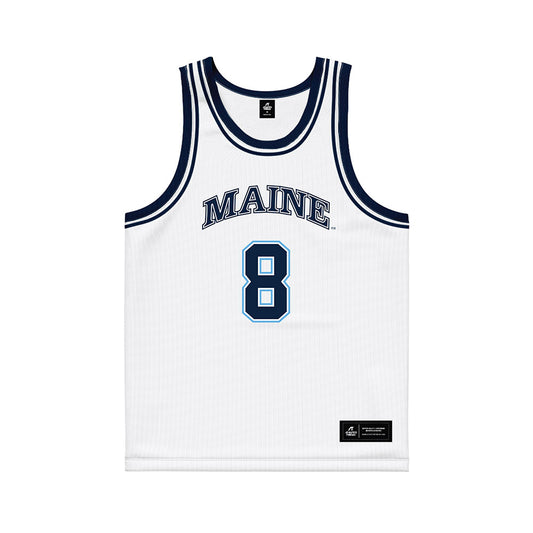 Maine - NCAA Women's Basketball : Lizzy Gruber - White Basketball Jersey-0