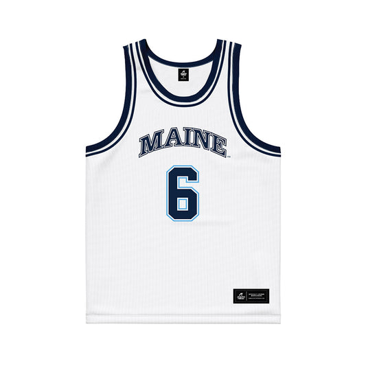 Maine - NCAA Women's Basketball : Asta Blauenfeldt - White Basketball Jersey-0
