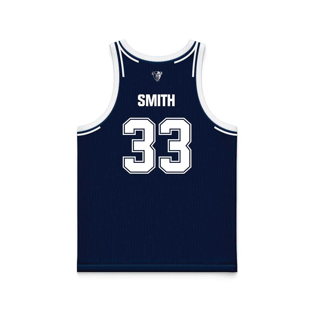 Maine - NCAA Women's Basketball : Adrianna Smith - Navy Basketball Jersey