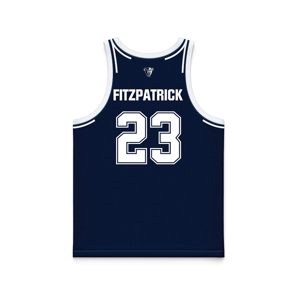 Maine - NCAA Women's Basketball : Madigan Fitzpatrick - Navy Basketball Jersey-1