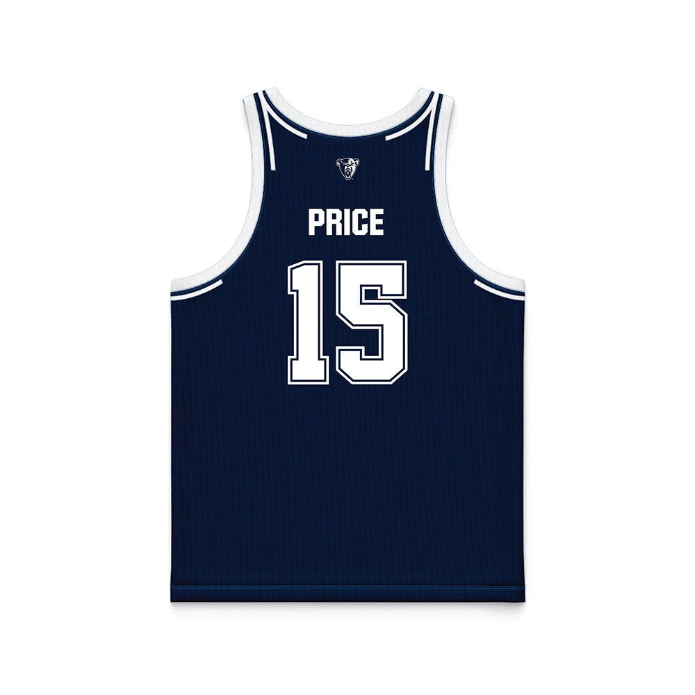 Maine - NCAA Women's Basketball : Abby Price - Navy Basketball Jersey-1
