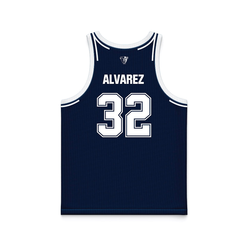 Maine - NCAA Women's Basketball : Olivia Alvarez - Navy Basketball Jersey-1