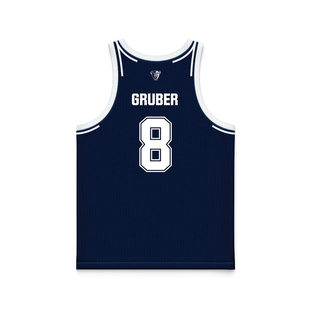 Maine - NCAA Women's Basketball : Lizzy Gruber - Navy Basketball Jersey-1