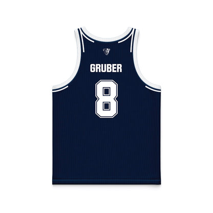 Maine - NCAA Women's Basketball : Lizzy Gruber - Navy Basketball Jersey-1