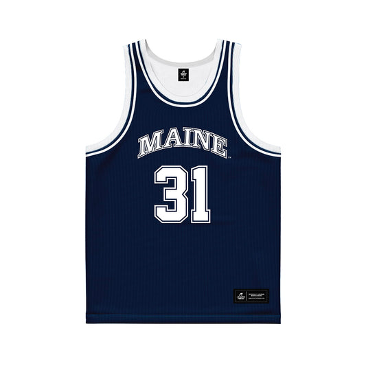 Maine - NCAA Women's Basketball : Bailey Breen - Navy Basketball Jersey-0