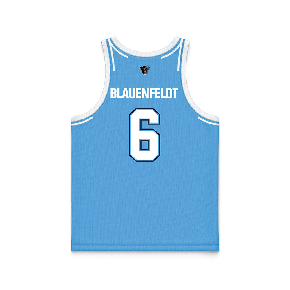 Maine - NCAA Women's Basketball : Asta Blauenfeldt - Light Blue Basketball Jersey-1