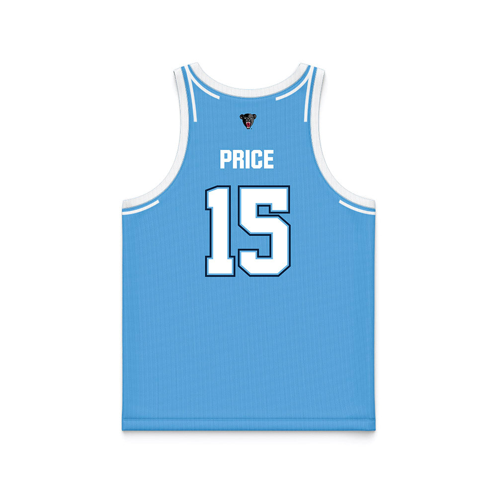 Maine - NCAA Women's Basketball : Abby Price - Light Blue Basketball Jersey-1