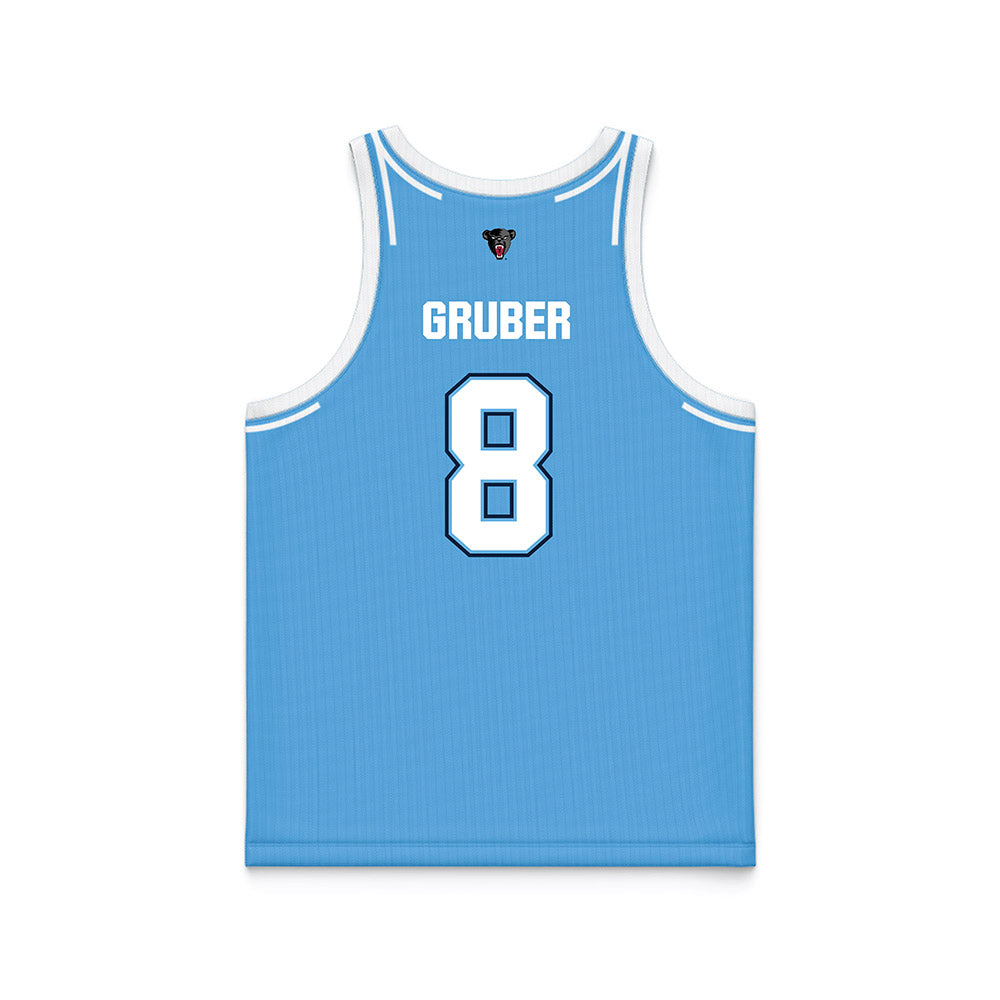 Maine - NCAA Women's Basketball : Lizzy Gruber - Light Blue Basketball Jersey-1