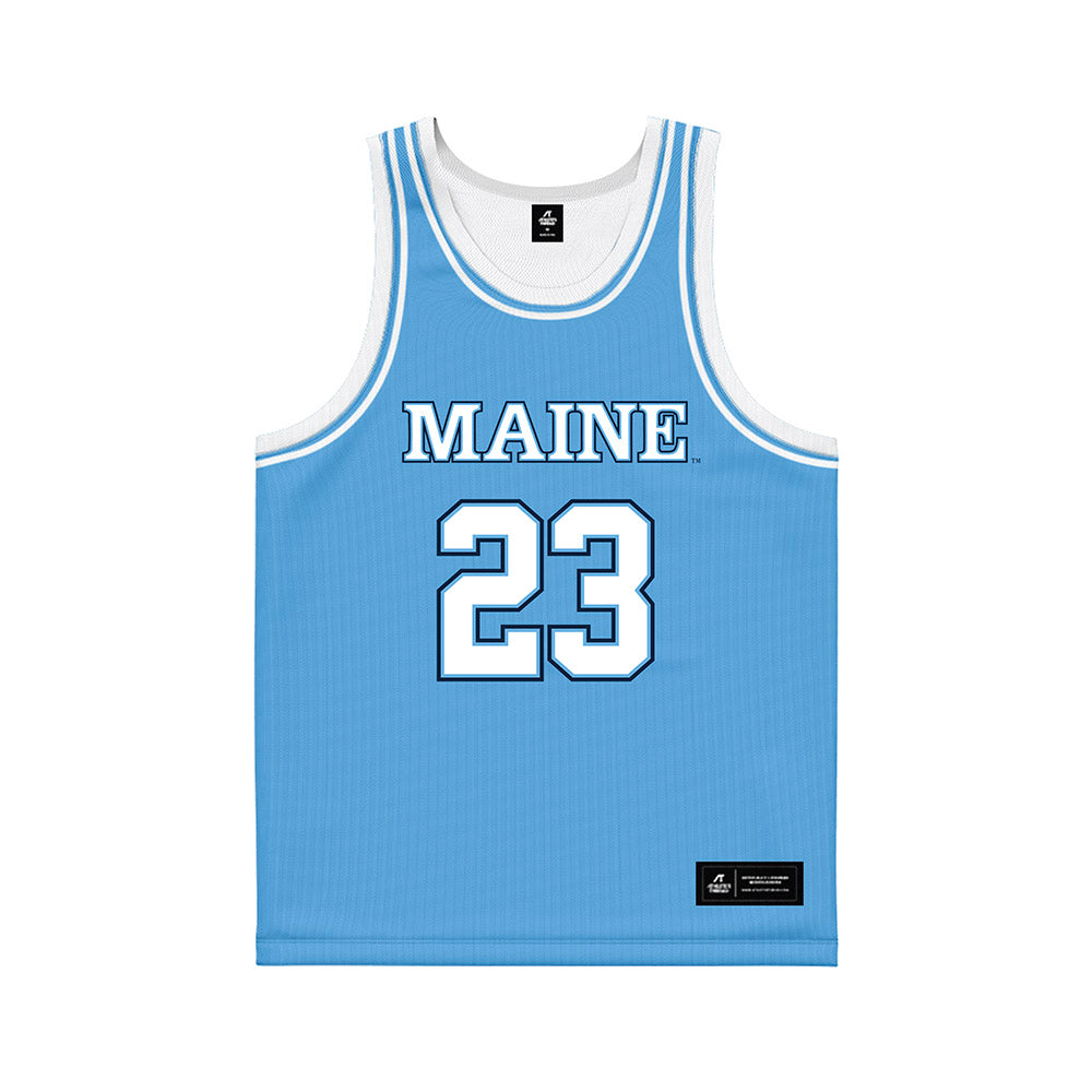 Maine - NCAA Women's Basketball : Madigan Fitzpatrick - Light Blue Basketball Jersey-0