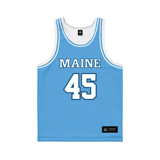 Maine - NCAA Women's Basketball : Kaliyah Sain - Light Blue Basketball Jersey-0