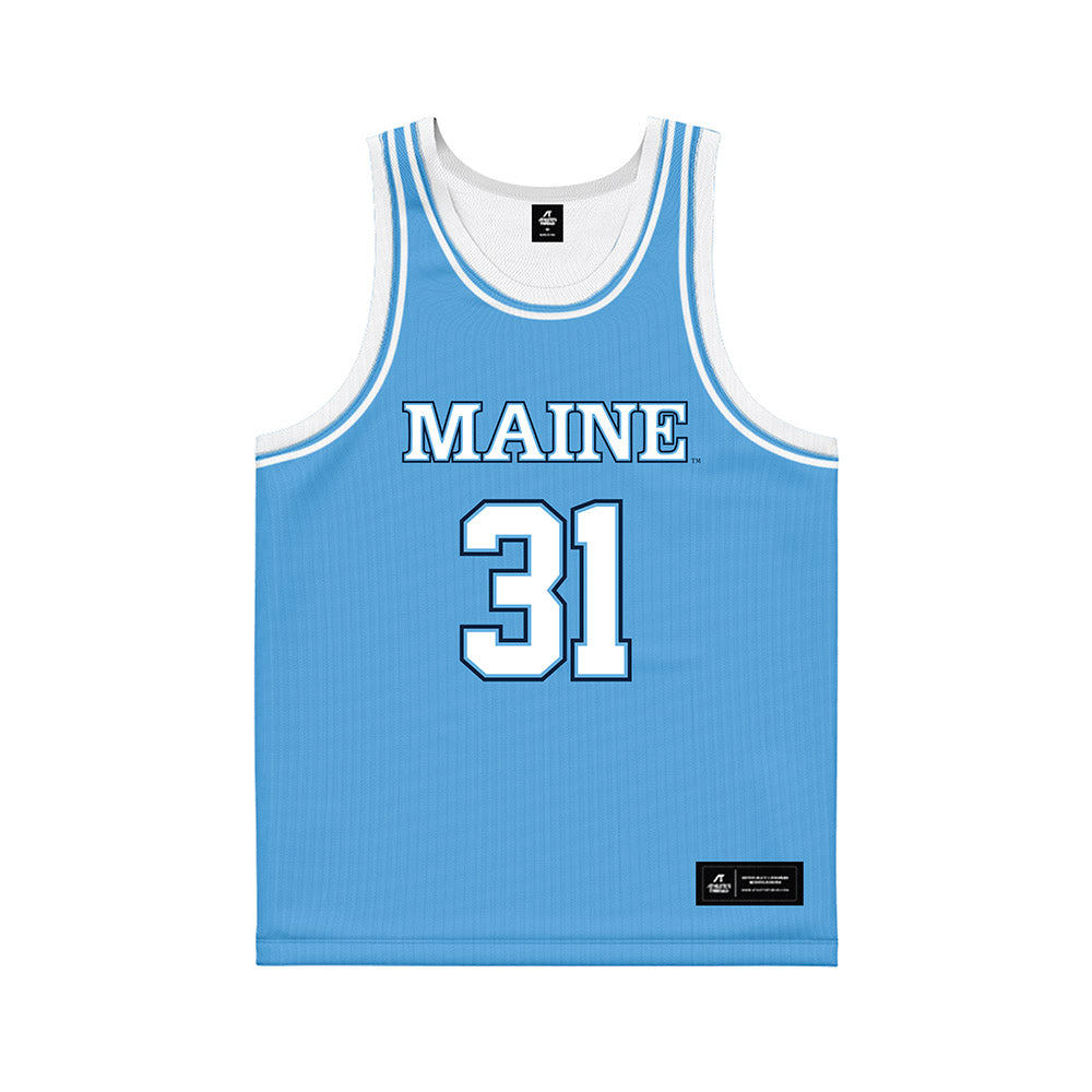 Maine - NCAA Women's Basketball : Bailey Breen - Light Blue Basketball Jersey-0