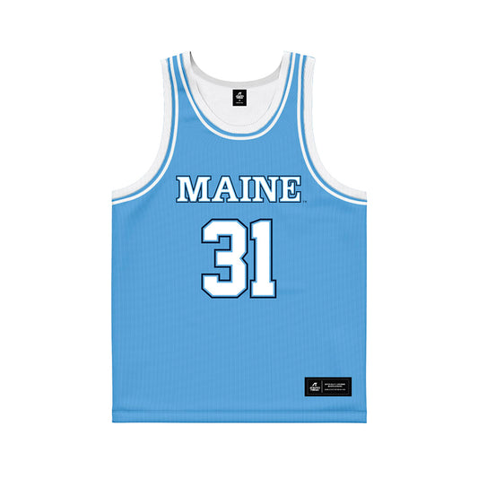 Maine - NCAA Women's Basketball : Bailey Breen - Light Blue Basketball Jersey-0