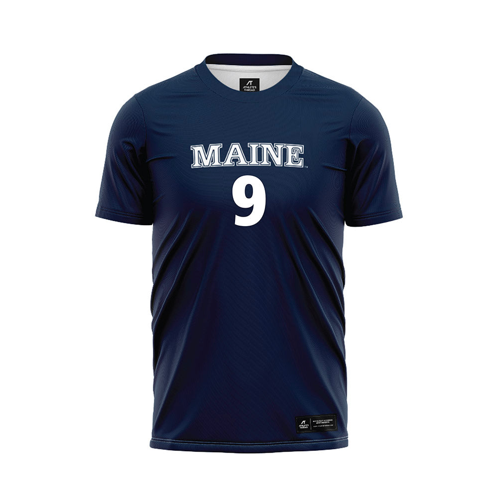 Maine - NCAA Women's Soccer : Abbey Thornton - Navy Soccer Jersey-0