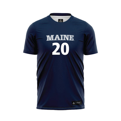 Maine - NCAA Women's Soccer : Charlotte Belanger - Navy Soccer Jersey-0
