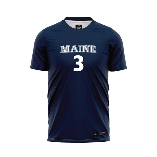 Maine - NCAA Women's Soccer : Aja Turner - Navy Soccer Jersey-0