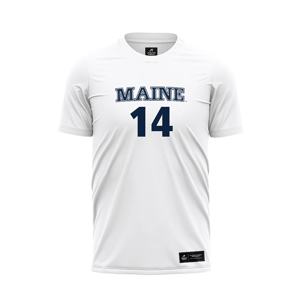 Maine - NCAA Women's Soccer : Britta Denny - White Soccer Jersey-0