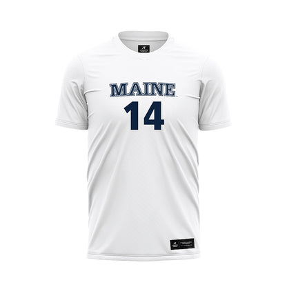 Maine - NCAA Women's Soccer : Britta Denny - White Soccer Jersey-0