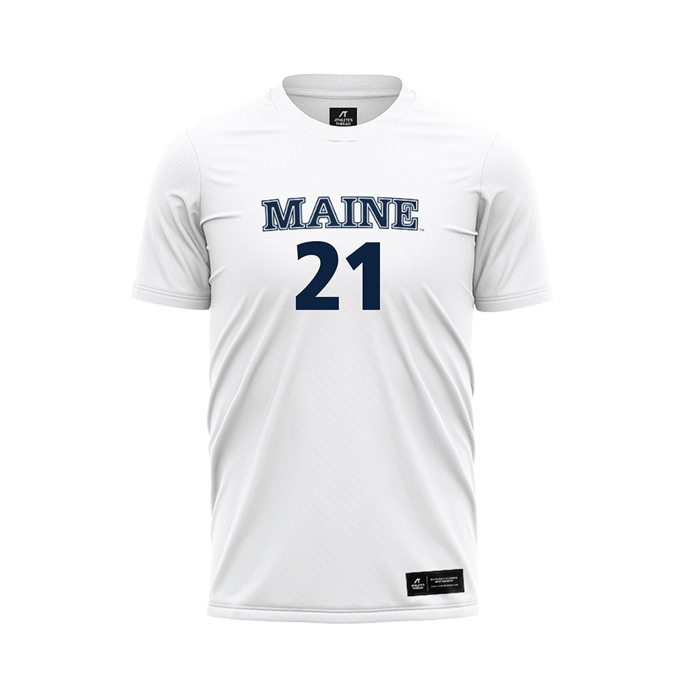 Maine - NCAA Women's Soccer : Jordane Pinette - White Soccer Jersey-0