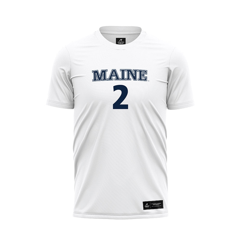 Maine - NCAA Women's Soccer : Rebecca Grisdale - White Soccer Jersey-0